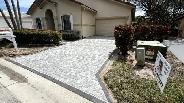 Completed paver driveway